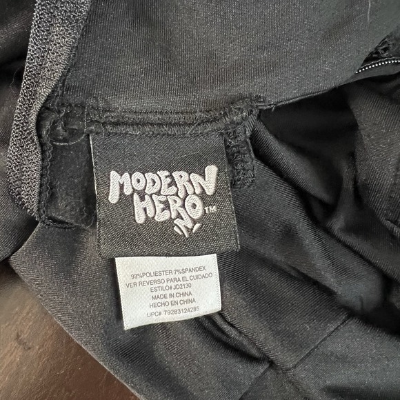 Modern Hero Skeleton Long Sleeve Mini Dress Bodycon Halloween Women's Junior Med - Picture 4 of 6